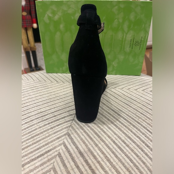 Sam Edelman Neesa, Black Suede Size 7 1/2 Women’s Wedge Sandal. New in Box. - Picture 5 of 5